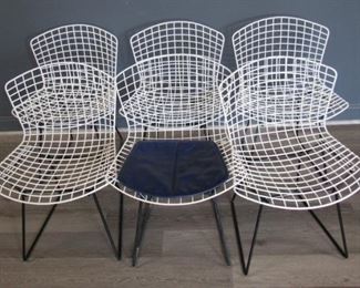 Midcentury Bertoia Wire Chairs