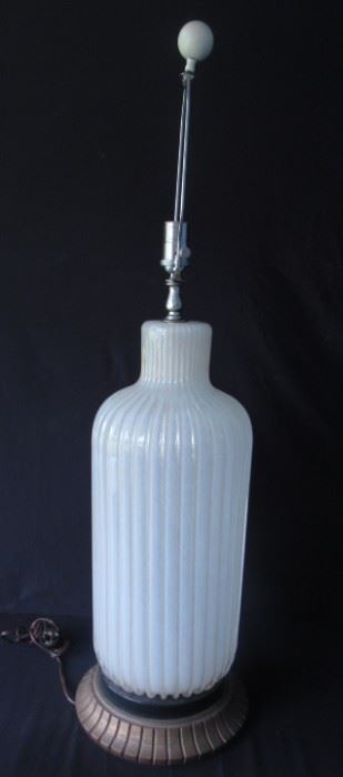 Midcentury Large Murano Glass Lamp