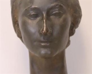 Nathaneul Neujean Belgian Bronze Bust