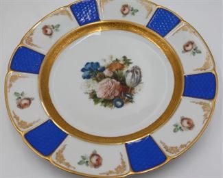 Rosenthal Gilt and Floral Decorated Plates