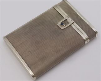 SILVER Continental Silver and Sapphire Vesta Case