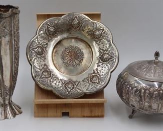 SILVER Pieces of Persian Hollow Ware