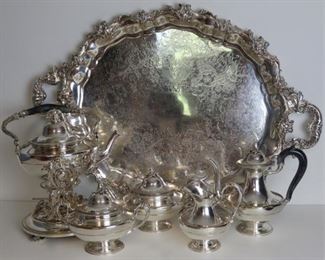 SILVERPLATE Pc Christofle Silverplate Tea Set