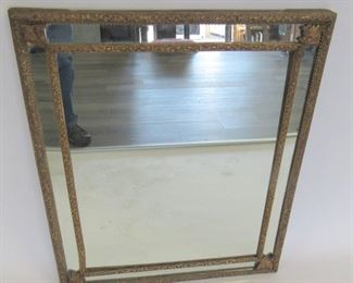 th Century Carved Wood Continental Mirror