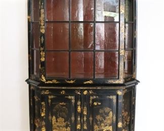 th Century Dutch Chinoiserie Decorated Bookcase