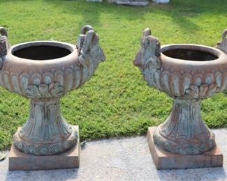 Vintage And Fine Quality Pair Of Patinated Bronze