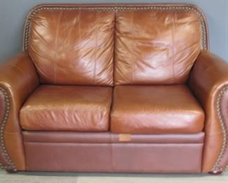 Vintage And Quality Leather Settee