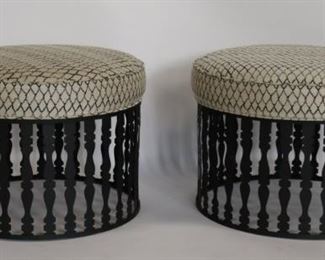 Vintage Pair Of Evans Style Upholstered Benches