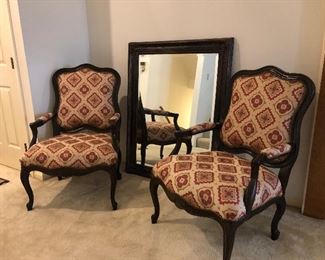 Darling Louis XV style side chairs