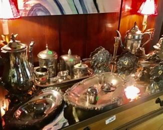 Silver and silver plate, entertaining items for grand parties