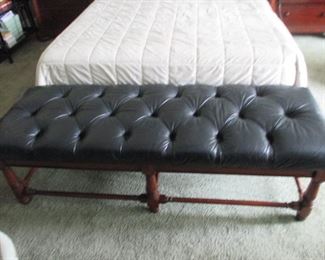 Leather Accent Bench For Any Room