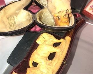 Vintage Meerschaum pipes