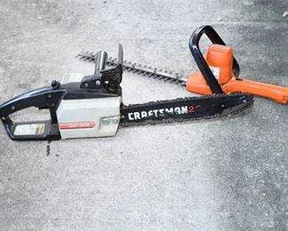 Electric craftsman Chainsaw And Hedge Trimmer