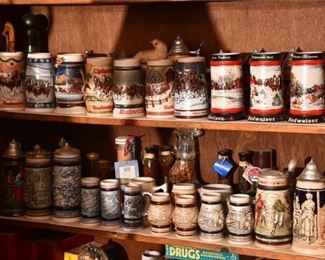 Group Lot Of Beer Steins and Mugs