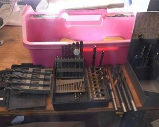 Group Lot Of Drill Bits