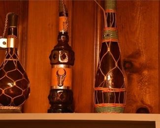 Three Vintage Decorative Bottles