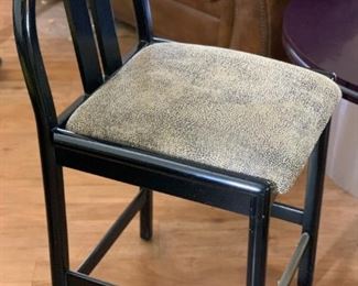 2 1980s Modern Counter Hight Chairs Bar Stools PAIR	36in H x 25in W x20in D seat Height : 24in