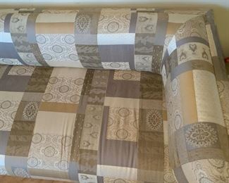 10ft Contemporary Fabric Sectional Sofa	30in H x 34in D x  121in long