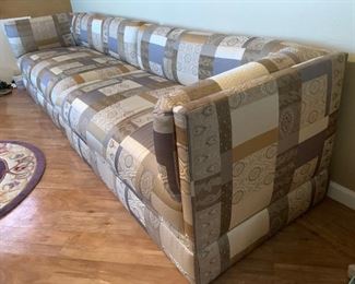 10ft Contemporary Fabric Sectional Sofa	30in H x 34in D x  121in long