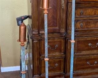 3pc Graduated Candle Stands	67in H55inH  43in H	