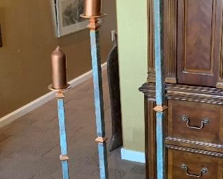 3pc Graduated Candle Stands	67in H55inH  43in H	