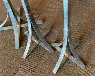 3pc Graduated Candle Stands	67in H55inH  43in H	