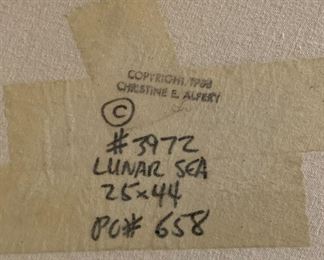 Christine Alfery Lunar Sea Original Painting	30x48in	