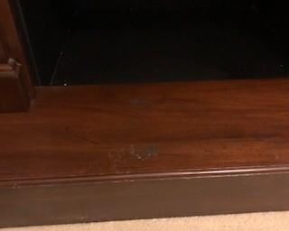 Hearth damage detail (minor)