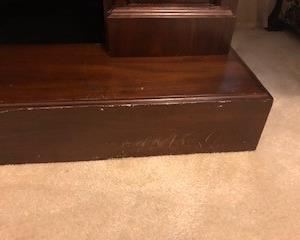 Hearth damage detail (minor)