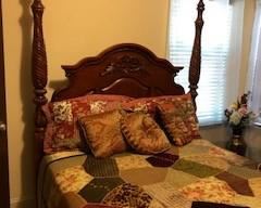 Queen sized four poster bed, brand new mattress set included. Carved detail, elegant and solid. Linens can be included if you want. $1,200.00 Matches listed chest of drawers/dresser.                                                              Debit and Credit Accepted.