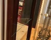 Glass inside shelves