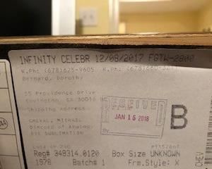 Back of Framed Cheval