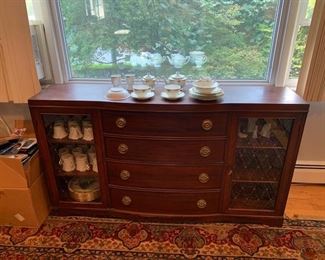 secretary desk - mahogany - lenox china