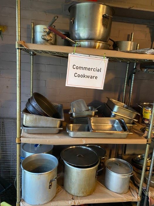 Lots of commercial cookware!