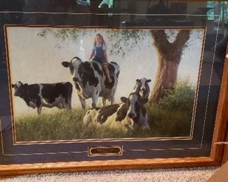 Robert Duncan 24 x 18 "Girl Club" framed print
