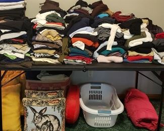 Clothing & pillows