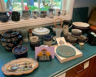 Pottery including Pewabic 