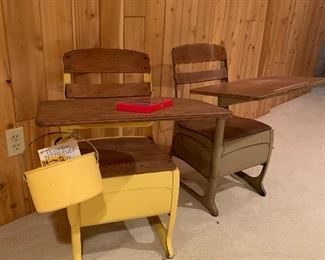 Vintage School Desks