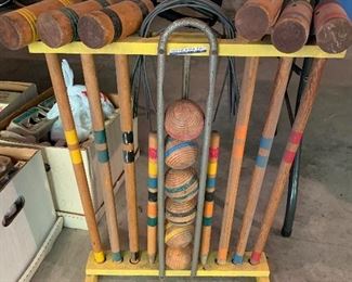 South Bend Toy Co. Croquet Set