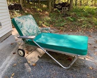 Vintage Aluminum Patio Lounge Chair