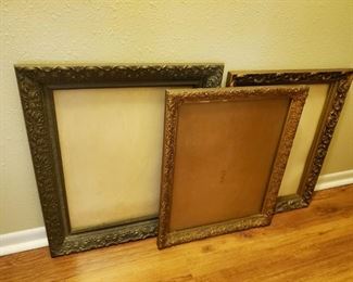 Antique Wooden Ornate Frames w/glass