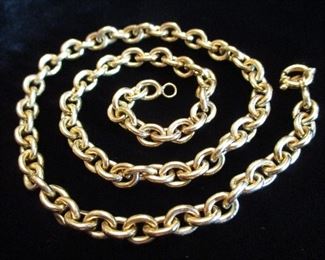 ITALIAN 18KT GOLD CHAIN NECKLACE