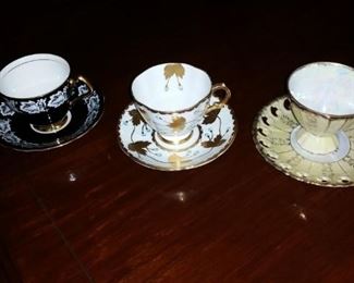 Classic china tea cups