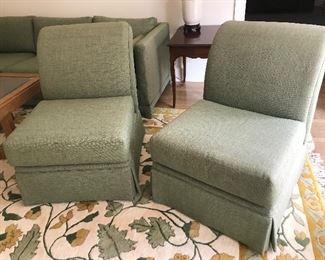 Pair of slipper chairs from Edwards Springs Interiors