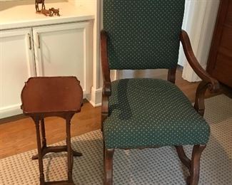 Accent chair and side table