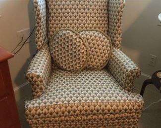 Upholstered wingback chair from Edward Springs Interiors