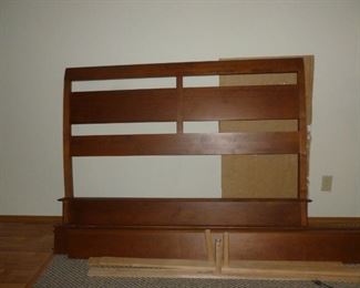 Mid-Century full size headboard & footboard