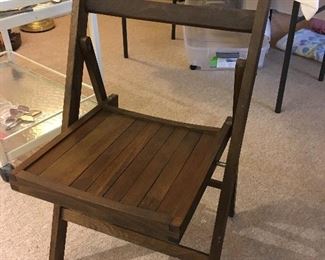 wooden folding chair