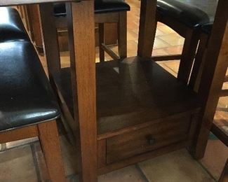 storage drawer underneath