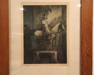 19th C German etching